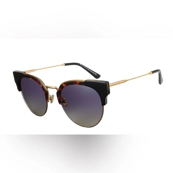 Bolon Women Sunglasses BL6003-53 Black Tortoise Polarized